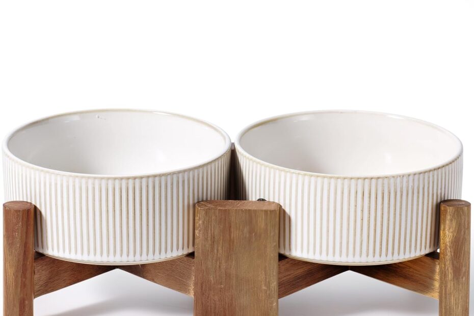 Elevate Mealtime: Getstar Ceramic Dog Bowls with Stylish Acacia Stand Review