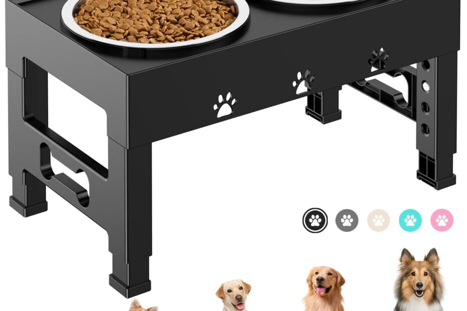 Elevate Your Dog's Dining Experience: The Ultimate Adjustable Elevated Bowl Set