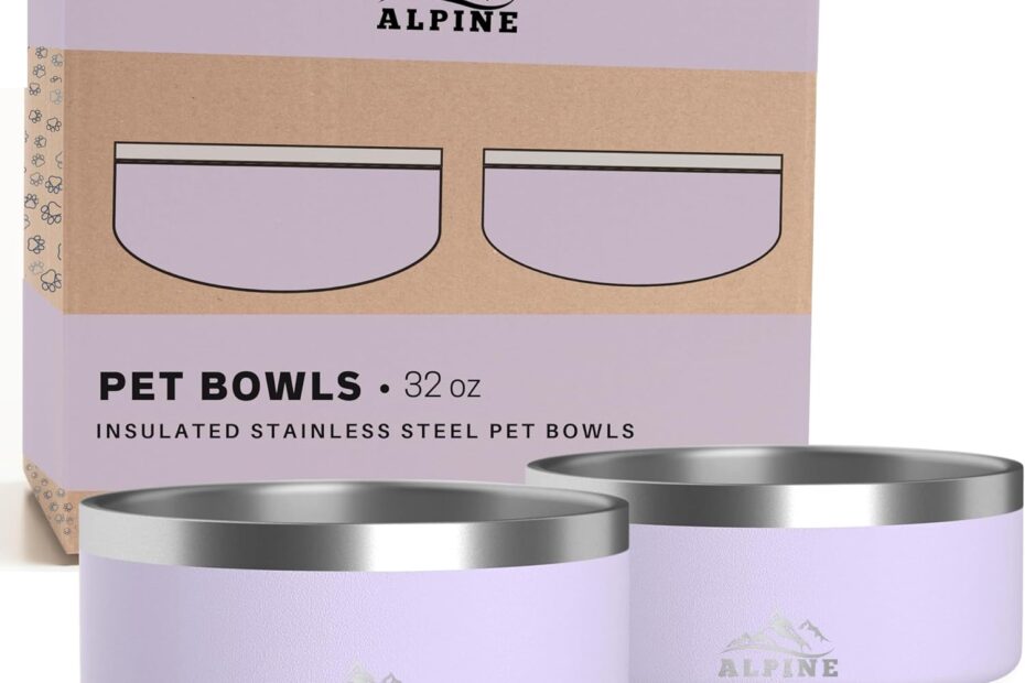 Elevate Your Pet's Dining: Review of ALPINE's Non-Slip Stainless Steel Dog Bowls