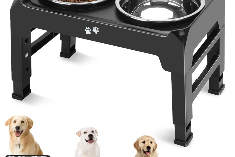 Elevate Your Pup's Dining Experience: Review of the Adjustable Elevated Dog Bowls