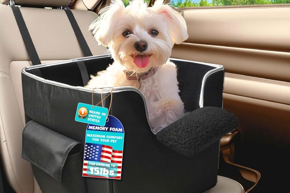 Elevate Your Pup's Ride: The Ultimate Foldable Car Seat for Small Dogs!