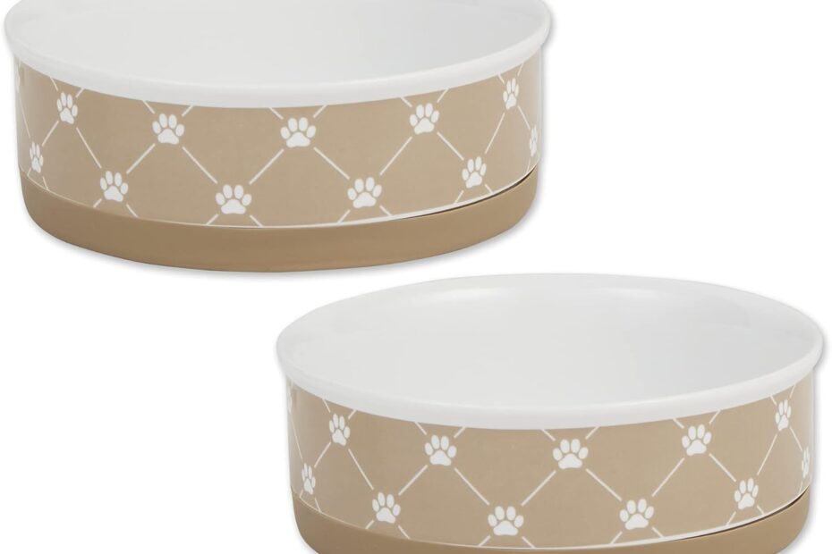 Keep Your Pets Happy & Clean: Bone Dry Trellis Paw Print Bowl Set Review