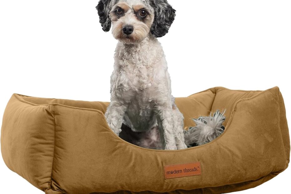 Pamper Your Pup: The Luxury of Modern Threads Velvet Dog Bed Review