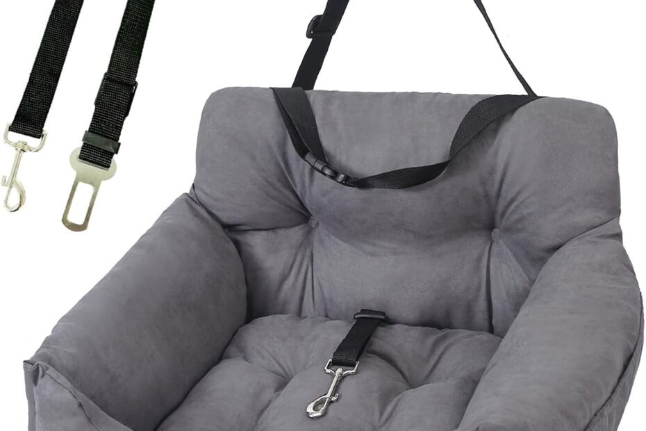 Safe and Stylish: Review of the Dark Grey Dog Car Seat for Small Pets