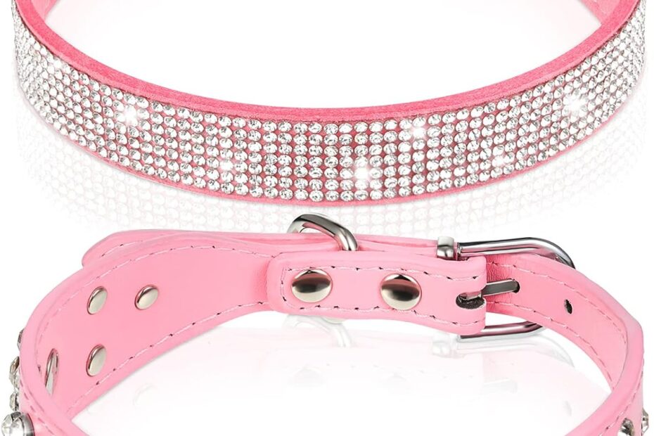 Sparkle & Style: Review of the Chic Pink Rhinestone Dog Collar
