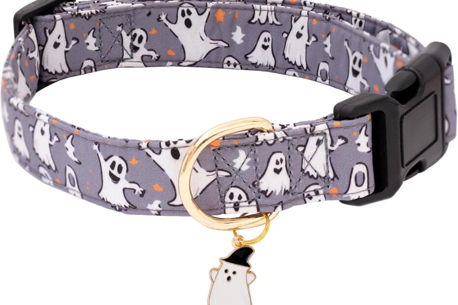 Spook-tacular Style: Review of the Faygarsle Ghost Pattern Dog Collar for Fall!