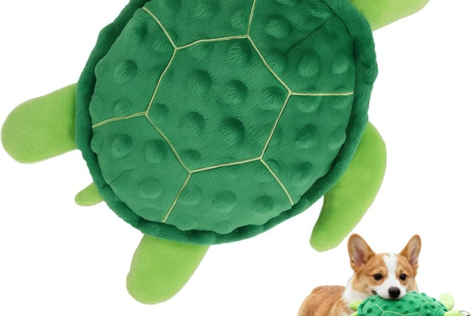 Squeaky Sea Turtle Plush: The Ultimate Chew Toy for Happy, Healthy Puppies!