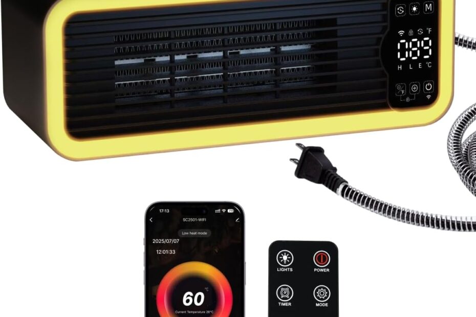 Stay Cozy: Review of the 1200W Smart Pet Heater for Your Furry Friends!