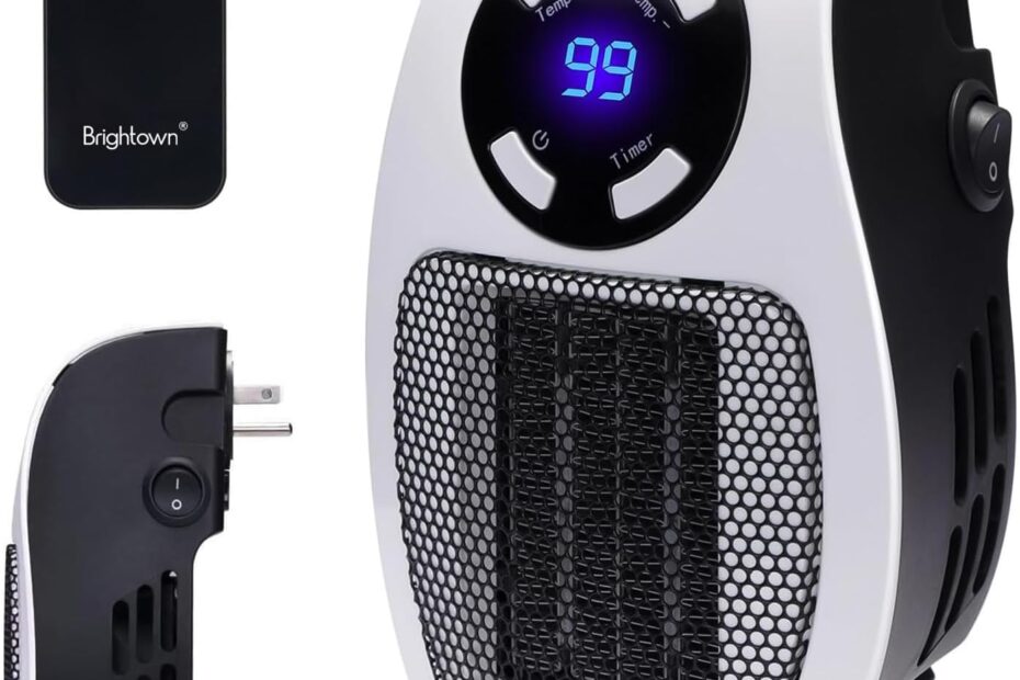 Stay Warm Anywhere: Brightown 450W Portable Wall Plug-In Heater Review