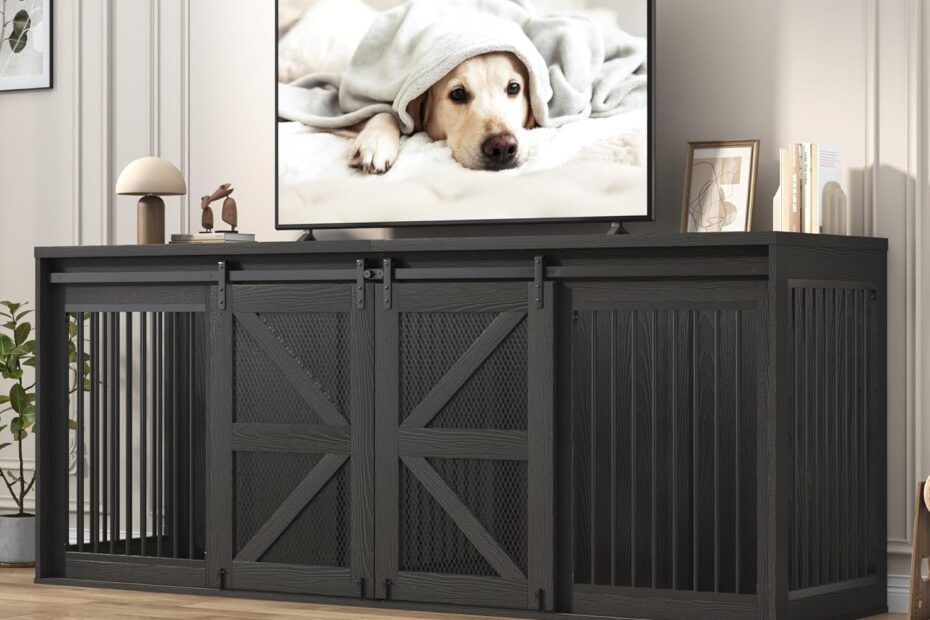 Stylish Living: Reviews of the 87In Farmhouse Dog Crate TV Stand