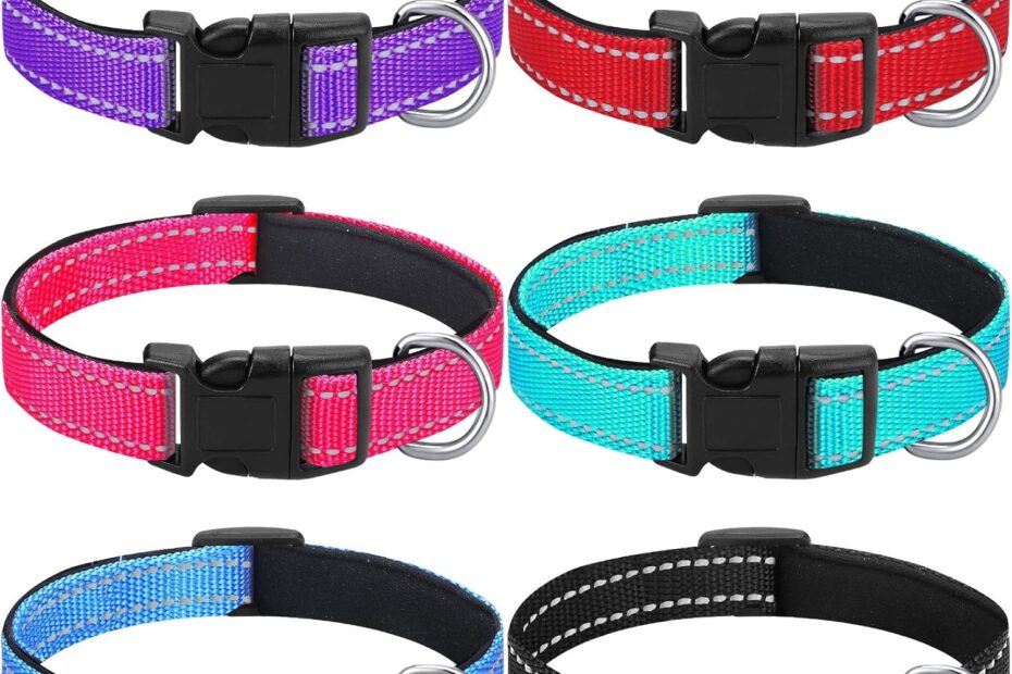 Top Picks for Pet Safety: 6 Pcs Reflective Dog Collars That Blend Comfort and Style
