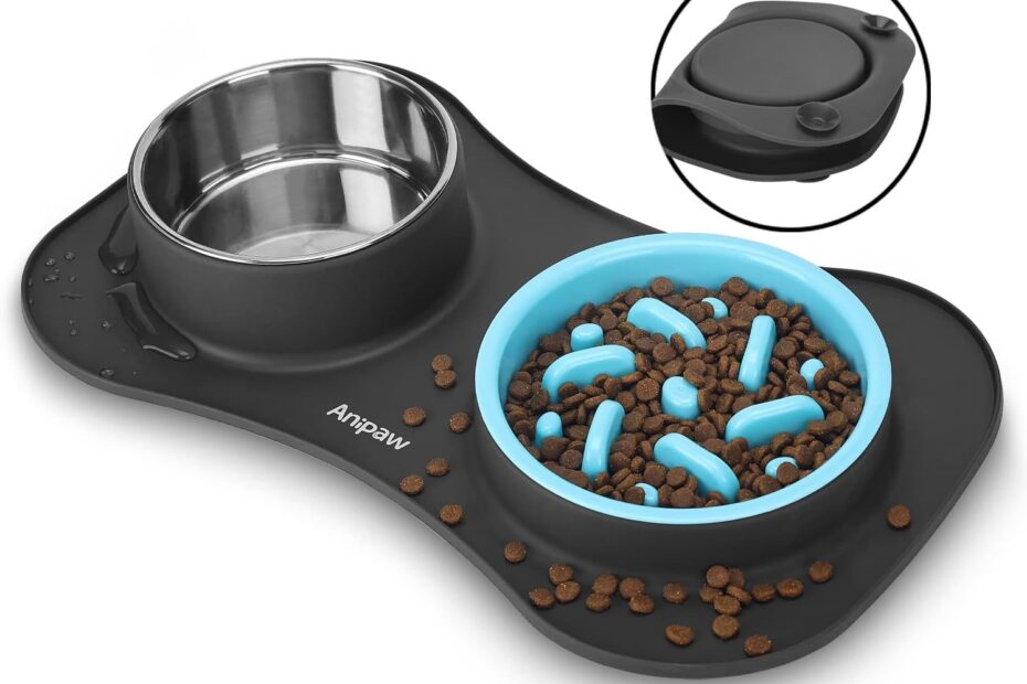 Transform Mealtime: The 3-in-1 Slow Feeder Dog Bowl Set for Happy, Healthy Pets!