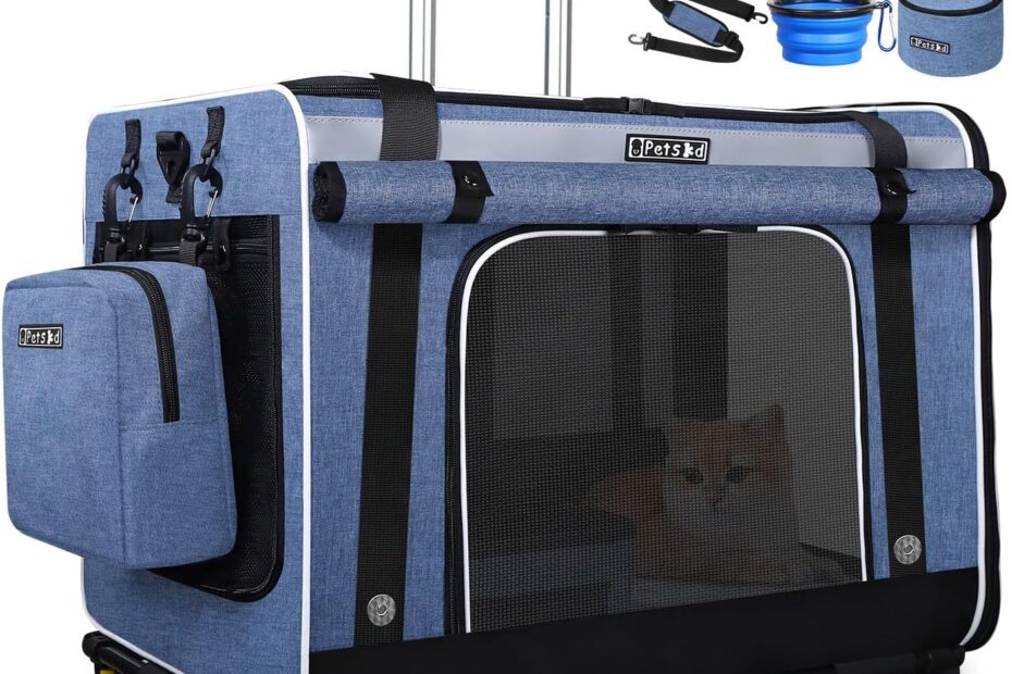 Travel in Comfort: Review of the Petskd Extra Large Cat Carrier with Wheels