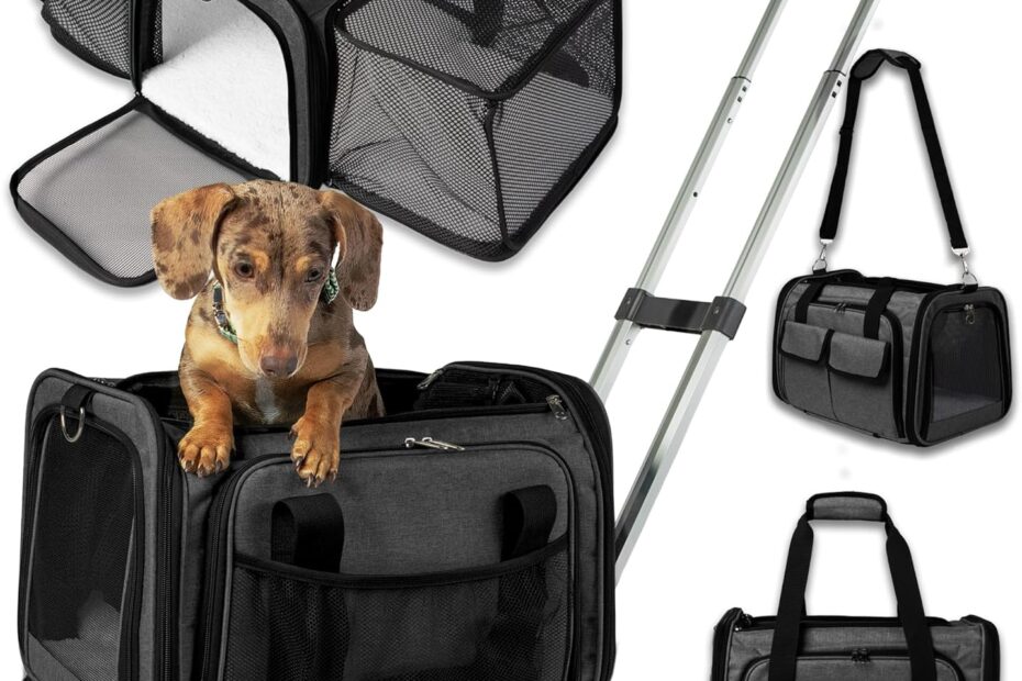 Travel in Style: The Ultimate Airline Approved Pet Carrier with Wheels