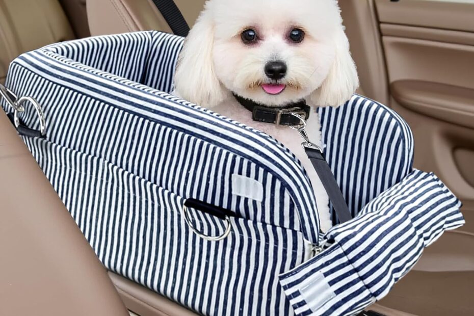 Travel in Style: The Ultimate Console-Mounted Dog Car Seat for Small Dogs