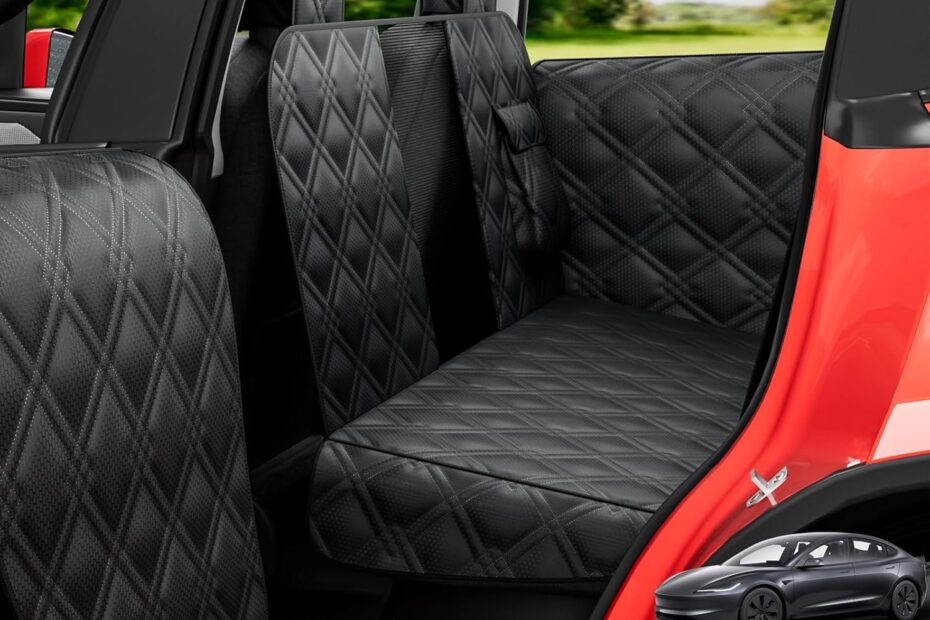 Travel in Style: The Ultimate Dog Car Seat Cover for Tesla Model Y/3
