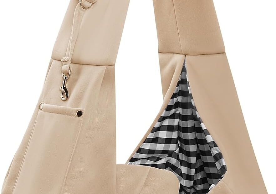 Travel in Style: The Ultimate Reversible Dog Carrier Sling for Your Furry Friend!