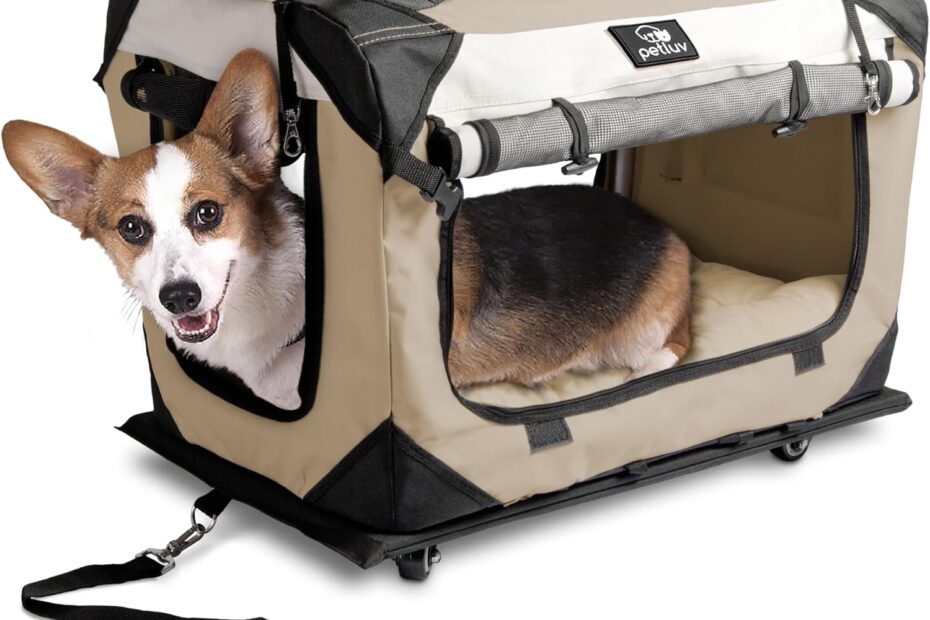 Travel in Style: Ultimate Large Pet Carrier on Wheels for Cats and Dogs!