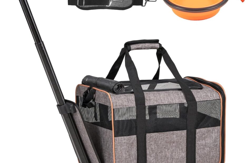 Travel in Style: VEVOR Airline Approved Soft Rolling Pet Carrier Review