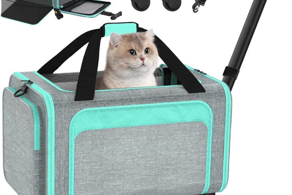 Travel Made Easy: 3-in-1 Cat Carrier with Wheels - Your Perfect Companion for Air Travel!