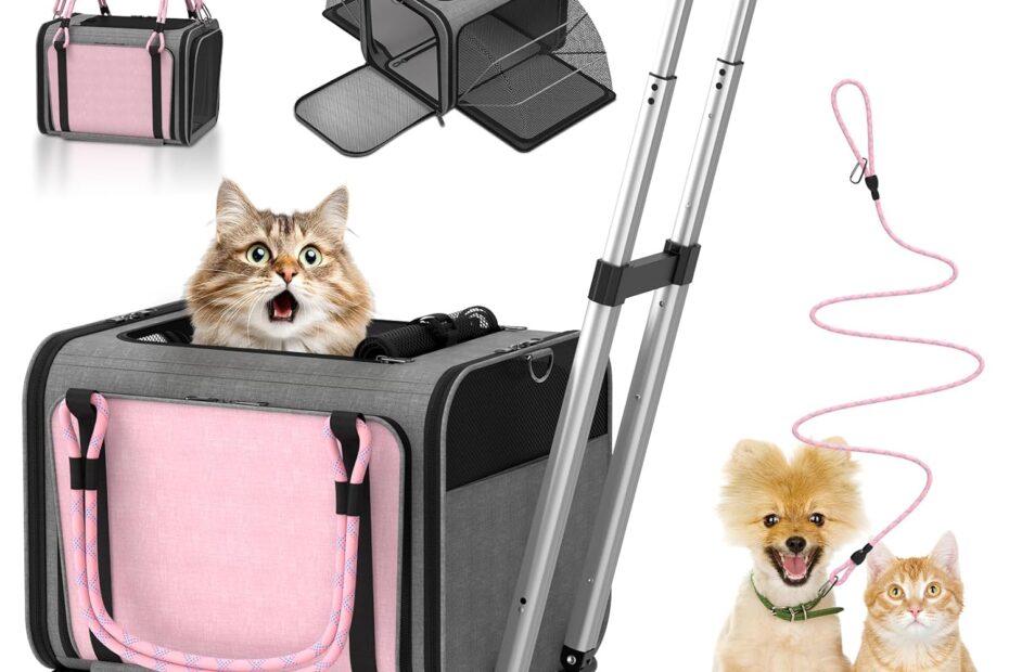 Travel with Ease: The Best Expandable Rolling Pet Carrier for Air Travel!