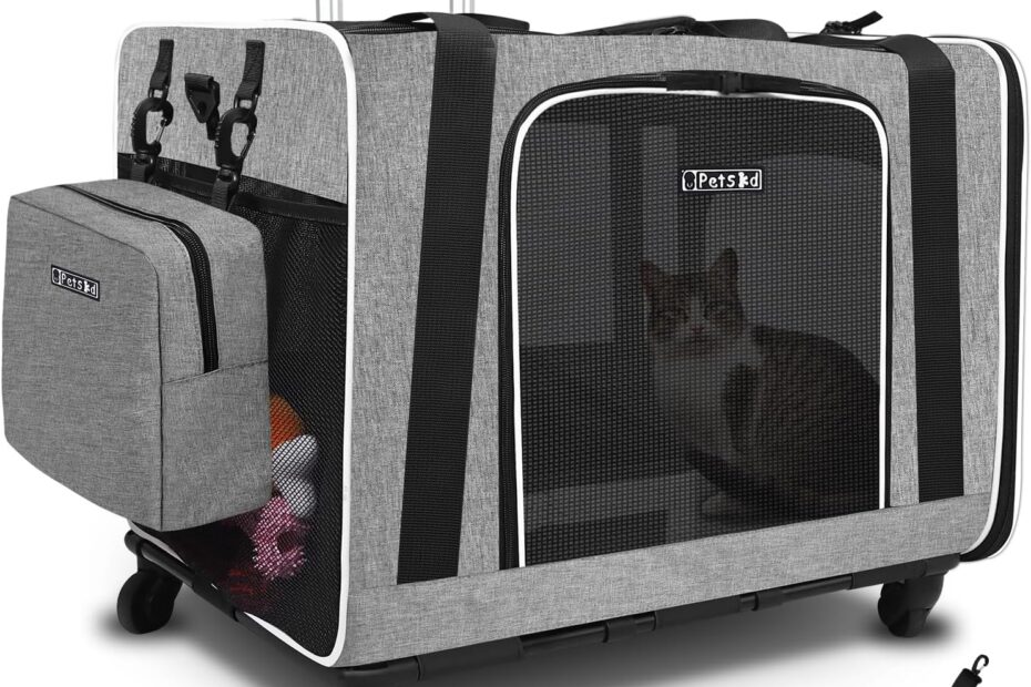 Ultimate Comfort on the Go: Review of the Petskd Extra Large Cat Carrier with Wheels