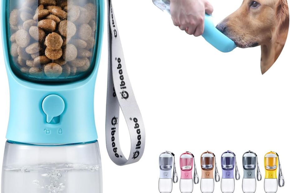 Ultimate Pet Hydration: The Must-Have Dog Water Bottle with Food Container