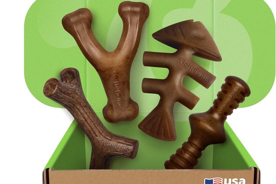 Ultimate Toughness: Benebone Small 4-Pack Chew Toys for Aggressive Chewers