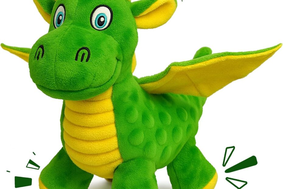 Unleash the Fun: Squeaky Plush Dragon Toy for Dogs!