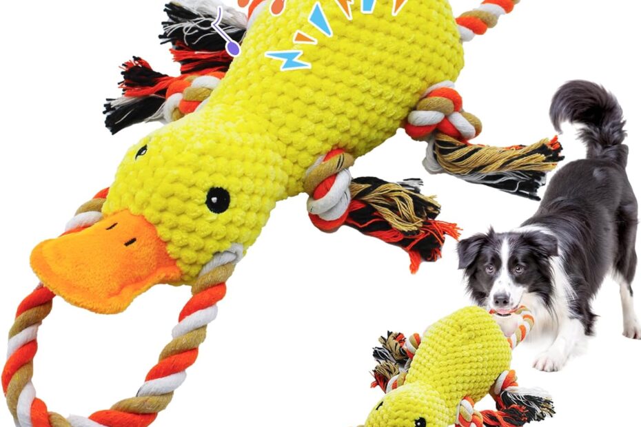 Unleash the Fun: Tug of War Interactive Duck Toy for Dogs!