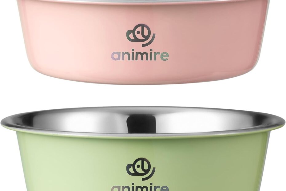 Upgrade Your Pet's Dining: Review of Animire's Stainless Steel Dog Bowl Set