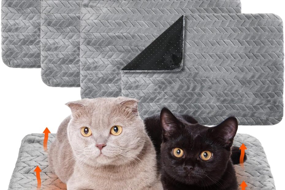 Cozy Comfort: Review of the 4 Pack Self Heating Cat Pad for Your Furry Friends