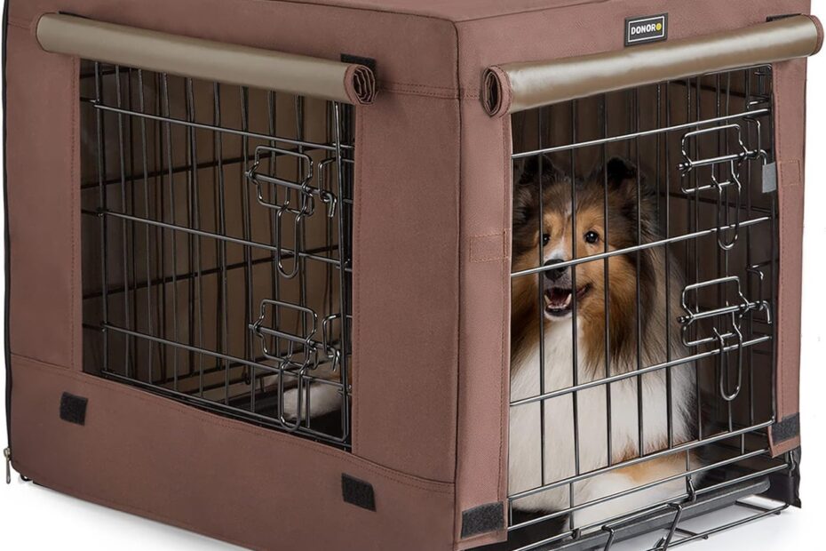 Discover Comfort: DONORO Collapsible Dog Crates for Small to Medium Pets