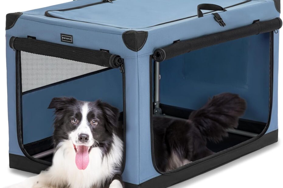 Discover the PETSFIT Portable Dog Crate: The Ultimate Chewproof & Waterproof Solution for Your Pup!