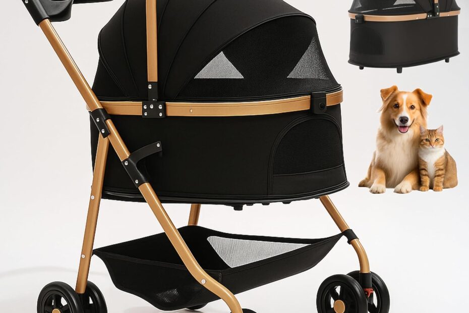 Explore Freedom: The Multifunctional Pet Stroller for Small & Medium Pets!