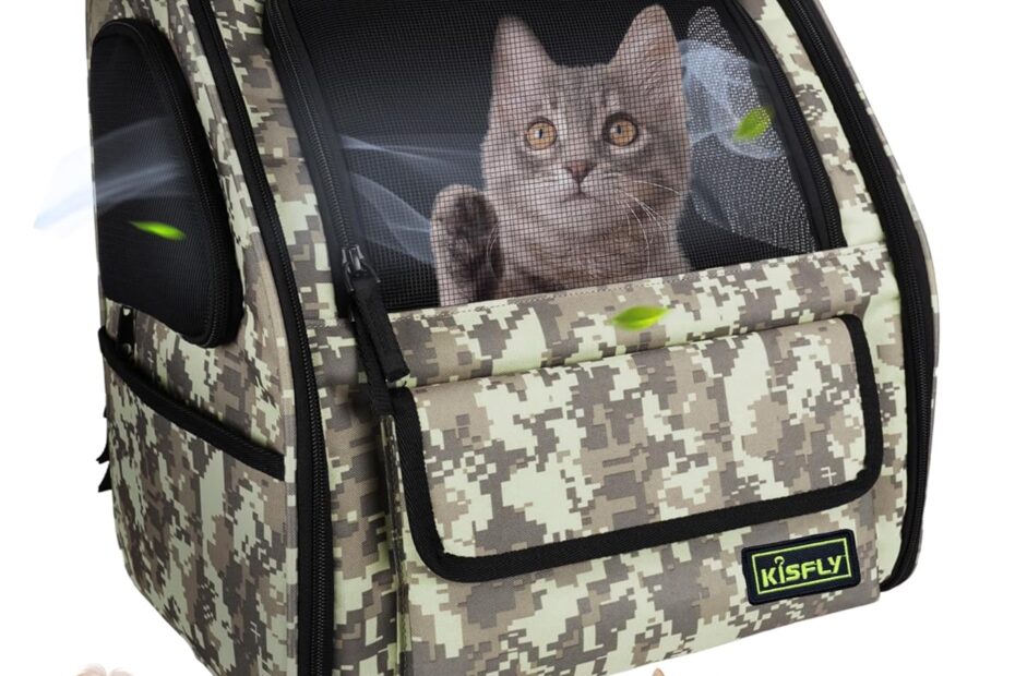 Explore the Outdoors with Ease: Review of the Camouflage Collapsible Pet Backpack Carrier