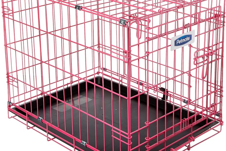 Explore the Petmate Pink Puppy Training Retreat: Your Pup’s Perfect 2-Door Setup!