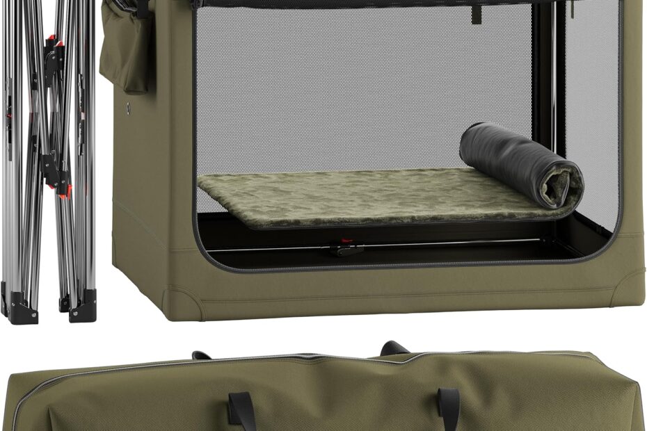 Noah & Paw Collapsible Dog Crate: The Ultimate Travel Solution for Large Breeds!