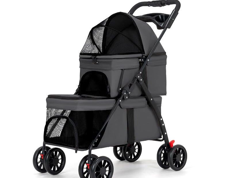 Perfect Travel Companion: YYW Double Pet Stroller Review for Cat and Dog Owners