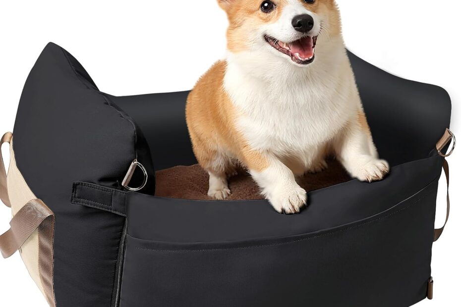 Secure & Comfy: The Ultimate Dog Car Seat for Small Pups!