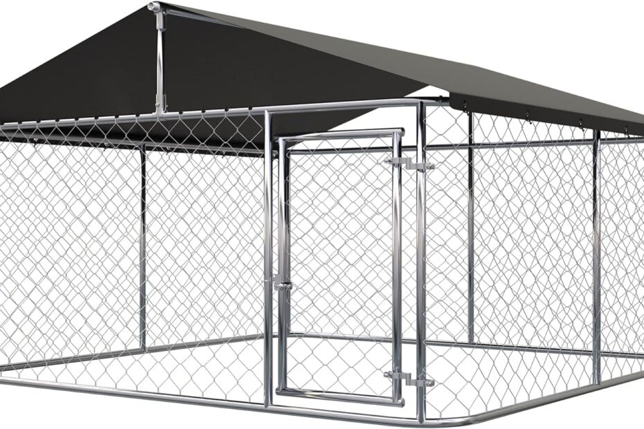 Secure Your Pup: A Review of the 80"x80" Heavy Duty Outdoor Dog Enclosure