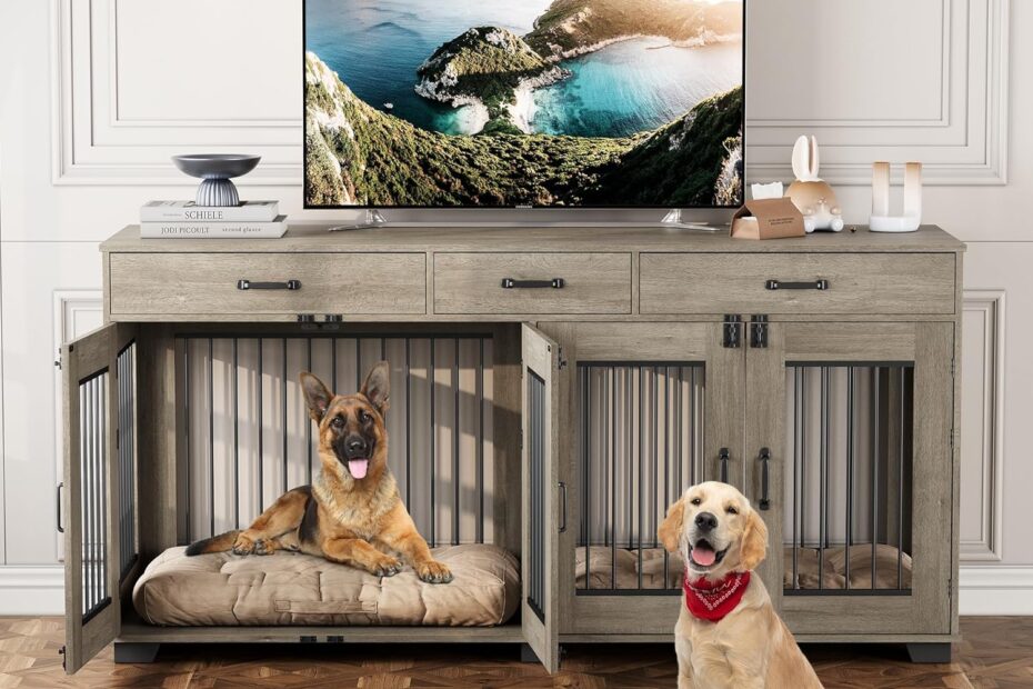 Stylish Comfort: Review of the 71'' XXL Dog Crate Furniture