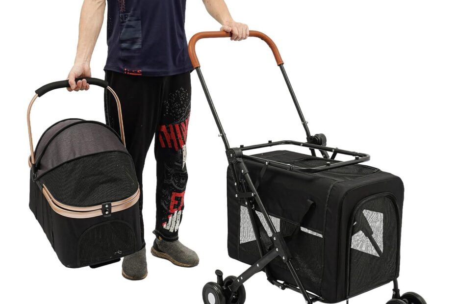 The Ultimate 3-in-1 Pet Stroller: Travel with Ease for Dogs and Cats!