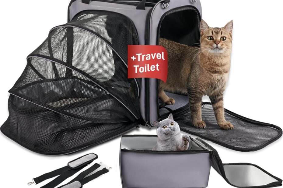The Ultimate Cat Carrier: Travel Smart with Our Expandable Litter Box Solution!