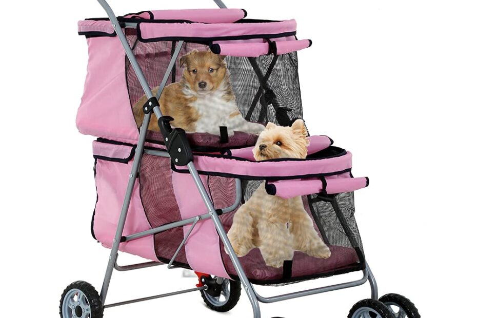 The Ultimate Dkeli Double Pet Stroller: Perfect for Your Furry Duo!