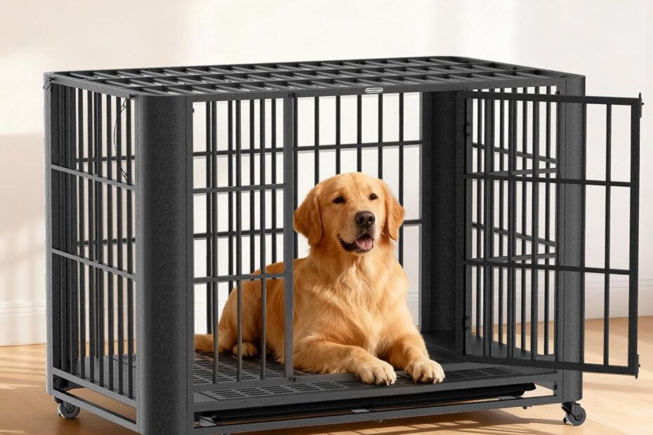 The Ultimate Heavy Duty Dog Crate: Comfort & Safety for Your Large Dog!