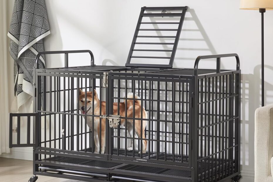 The Ultimate Review of the Lauren&Harold 48-Inch Heavy Duty Dog Crate: Comfort & Convenience for Your Pup!