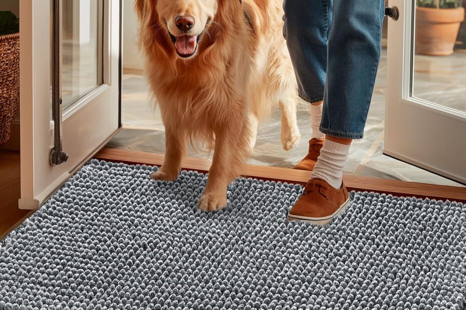 Transform Your Entryway with the EHEYCIGA Super Absorbent Dog Door Mat!