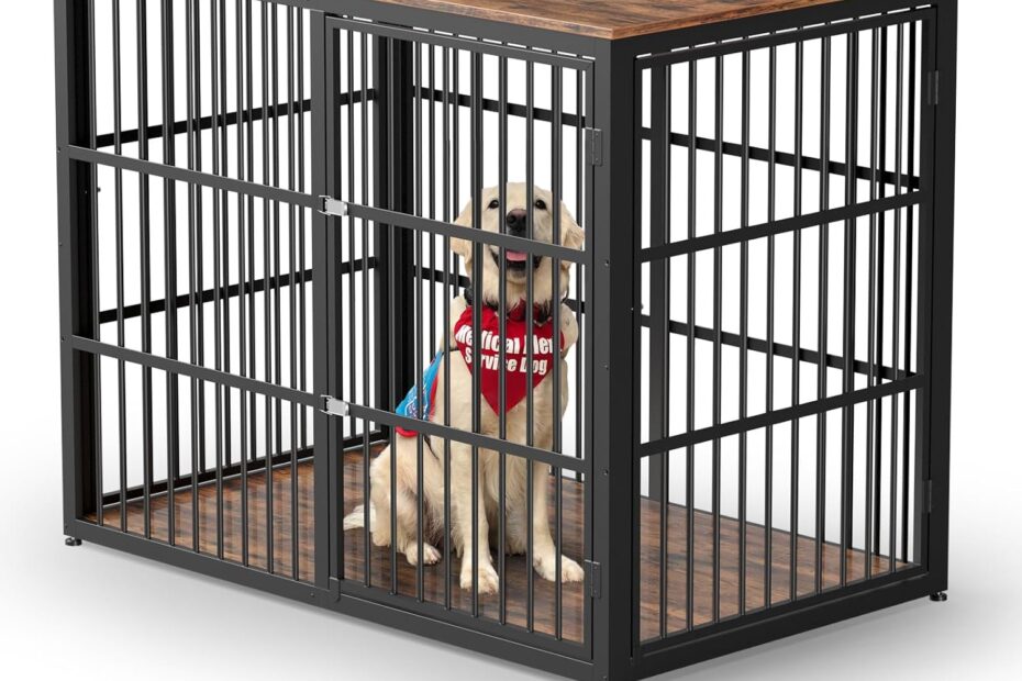 Transform Your Space: Review of the Lyromix 48'' XXL Dog Crate End Table for Stylish Pet Living