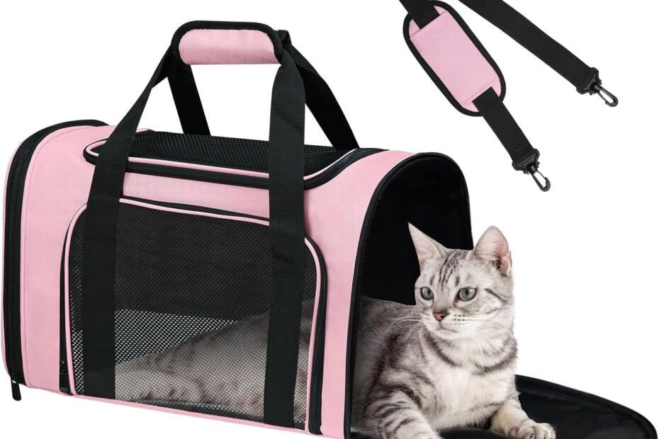 Travel in Style: The Ultimate Soft Cat Carrier for Pets Under 15 Lbs!